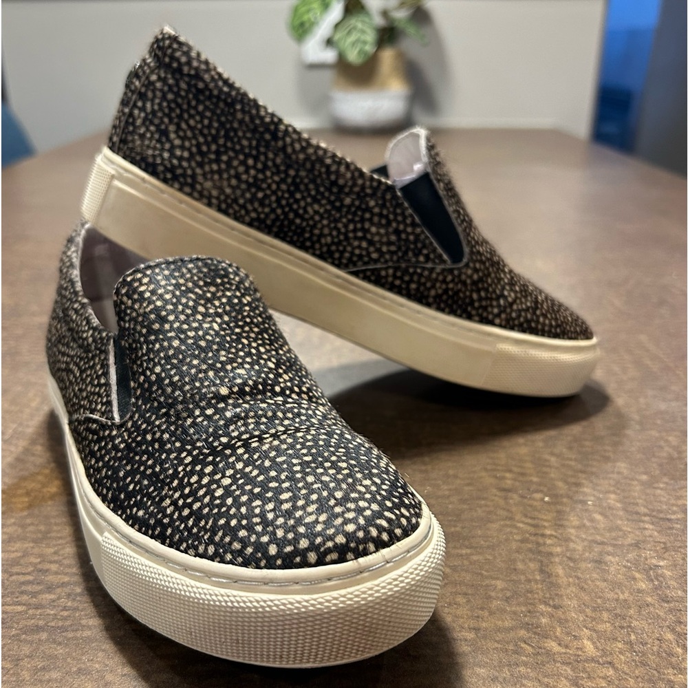 Genuine Leather Slip On Flats